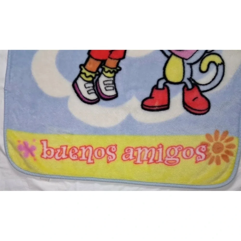 Nick Jr Dora The Explorer Boots Best Friends Baby Blanket Butterfly Plush 30x44